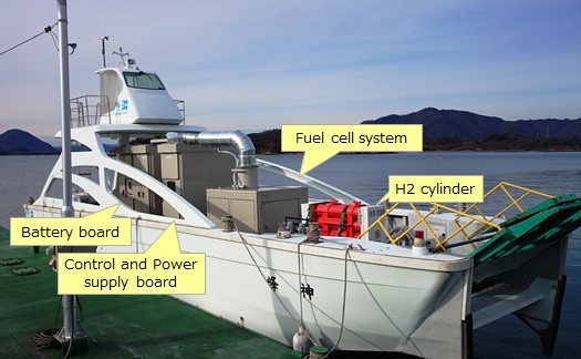 test boat maritime fuel cell system